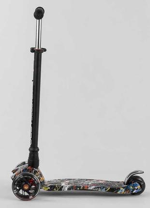 Дитячий триколісний самокат maxi best scooter 779-1542, колеса pu зі світлом4 фото