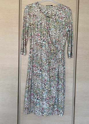 Платье миди джерси трикотажный дорогой бренд германии betty barclay размер l