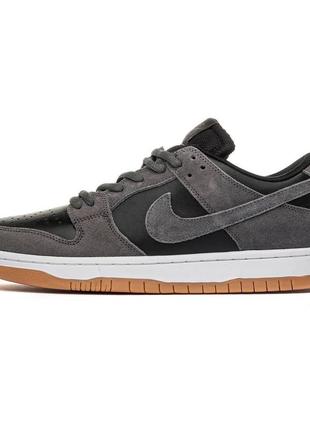 ✅ кросівки nike sb dunk low black-silver р