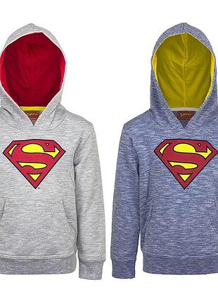 Стильная кофта, худи с принтом супермена на мальчика, sun city / superman
