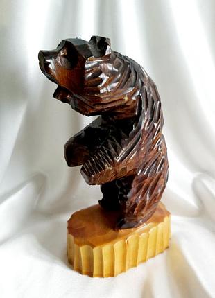 Статуетка ведмідь натуральне дерево вінтаж