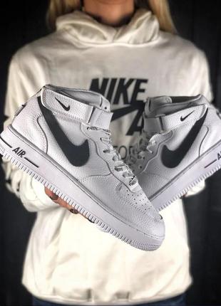 Кроссовки мужские nike air force 1 high nba, белые, найк аир форс,  кросівки