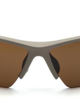 Очки защитные открытые venture gear tactical semtex tan (anti-fog) (bronze) коричневые2 фото