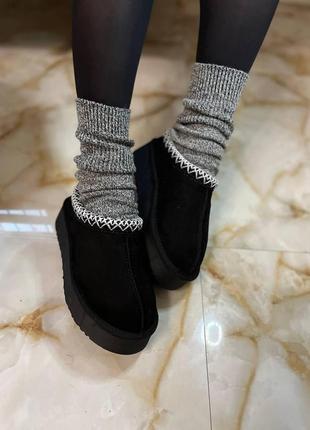 Женские угги низкие замшевые в стиле ugg tasman