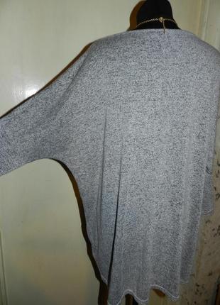 Трикотажная блузка с удлинённой спинкой,большого размера,kappahi5 фото
