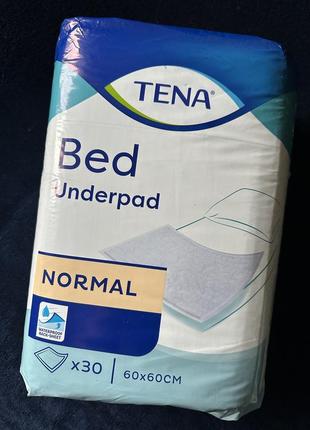 Пелюшки для новонароджених вбирні tena bed normal 60*60 30 шт
