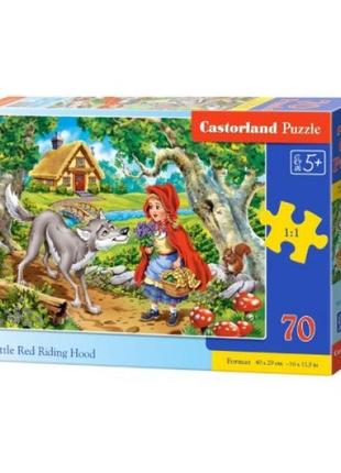 Пазлы "красная шапочка", 70 элементов