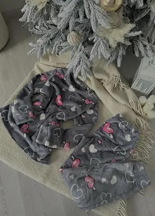 Теплая женская пижама