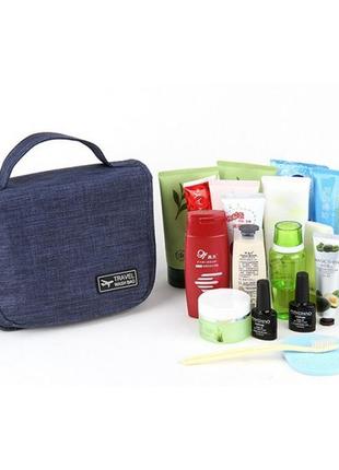 Дорожный органайзер для косметики travel wash bag. светло-сиреневый5 фото