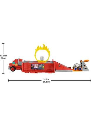 Автовоз-трейлер та трек 2 в 1 fisher-price blaze and monster machines вспиш та чудо-машинки gyd046 фото