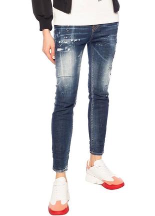 Оригинальные джинсы dsquared2 w cool girl jean distressed jeans blue