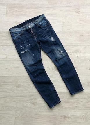 Оригинальные джинсы dsquared2 w cool girl jean distressed jeans blue2 фото