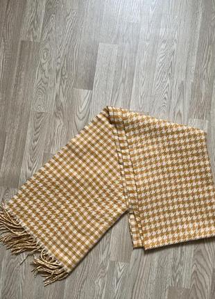 Шарф оранжевый на зиму,зимний шарф