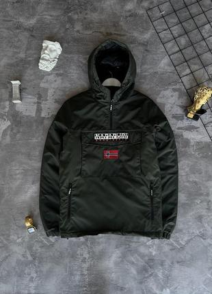 Мужской утепленный анорак napapijri хаки