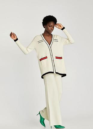 Стильний кардиган з гудзиками перлинами в стилі gucci  від zara,p. s