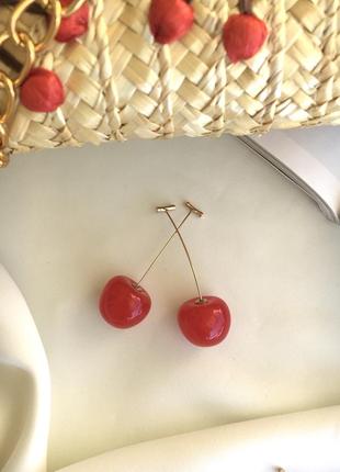 Сережки вишеньки черешеньки