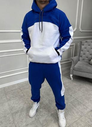 Спортивный костюм утепленный белый