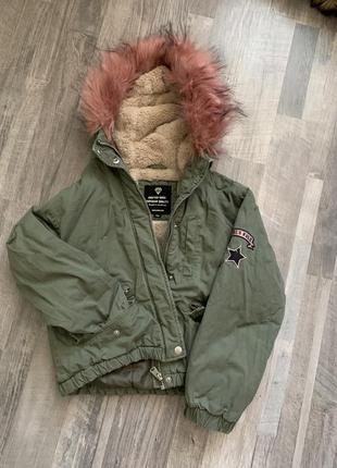 Зимня зимова зимняя куртка на дівчинку6 фото