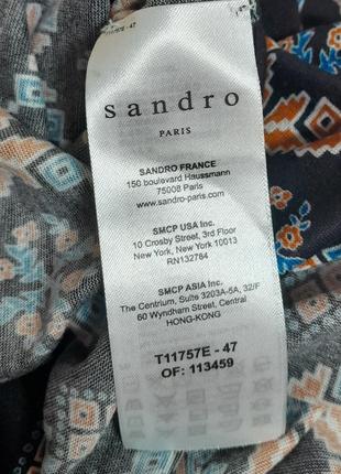 Ефектна віскозна блузка/футболка із зав'язкою спереду sandro paris made in turkey9 фото