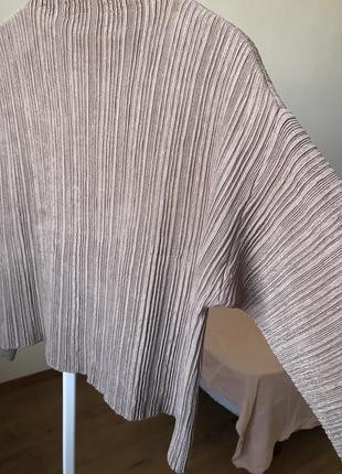 Люкс бренд wera свитер в рубчик оверсайз с широким рукавом4 фото