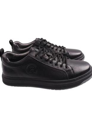 Кеди чоловічі berisstini чорні натуральна шкіра, 42