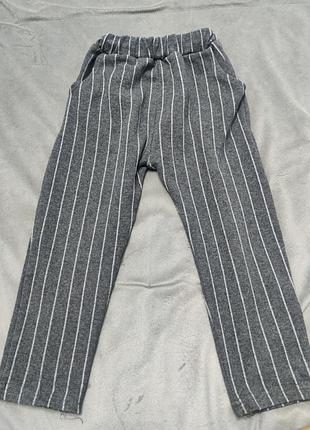 Теплые штаны для девочки на эластичном поясе, 104