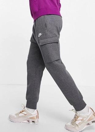 Штани nike club fleece cuffed cargo sweatpants2 фото