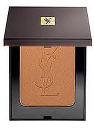 Yves saint laurent ysl terre saharienne  пудра для лица компактная № 2 cooper sand