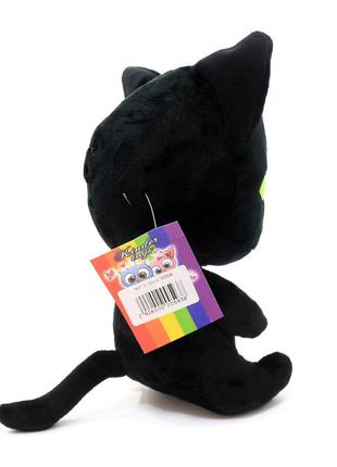 М'яка іграшка кваме плагг kinder toys «кот» 1 супер кот чорний 21*17*10 см (25076-20)4 фото