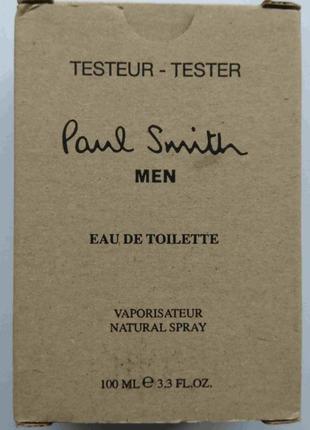 Туалетна вода (тестер) paul smith men 100 мл4 фото