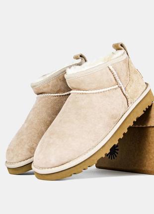 Ugg classic mini sand3 фото