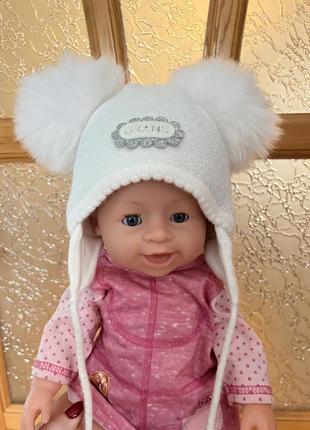 Шапочка зима на 1-1,5р