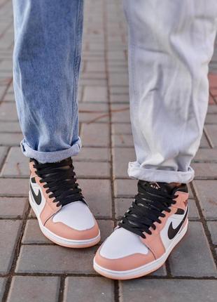 Nike air jordan 1 retro mid peach fur 1 899 грн.3 фото