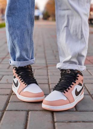 Nike air jordan 1 retro mid peach fur 1 899 грн.5 фото