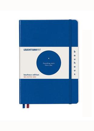 Блокнот leuchtturm1917, 100 years bauhaus, средний, королевский синий, точка (359618)