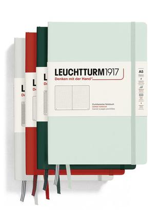 Блокнот leuchtturm1917, середній, light grey, крапка (367247)3 фото