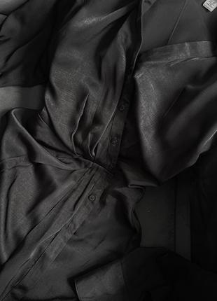 Красивое сатиновое макси платье от h&amp;m3 фото