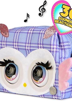 Інтерактивна сумочка сова purse pets owl 6064395 spin master4 фото