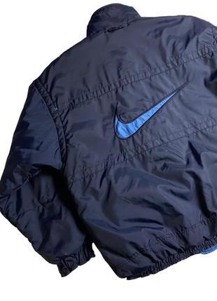 Винтажная nike двусторонняя куртка big logo, бег суш6 фото