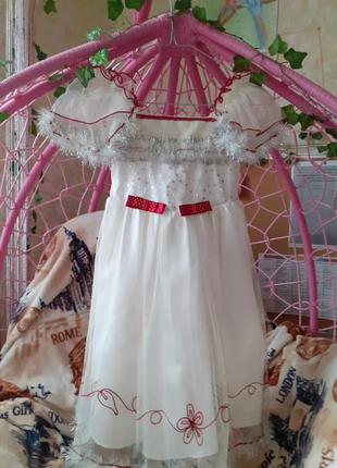 Сукня плаття сніжинка , святкове