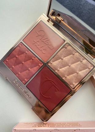 Палетка для обличчя від charlotte tillbury pillow talk beautifying face palette у відтінку medium3 фото