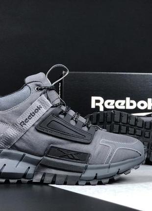 Зимние мужские высокие кроссовки с мехом в стиле reebok zig kinetica 🆕 зимние рибок3 фото