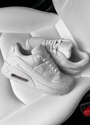 Nike air max 90 white кроссовки