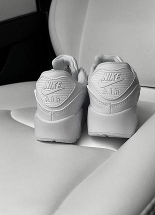 Nike air max 90 white кроссовки10 фото