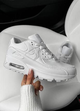 Nike air max 90 white кроссовки