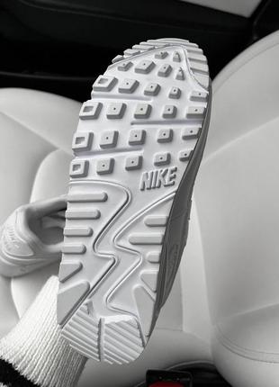 Nike air max 90 white кроссовки4 фото