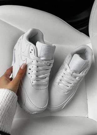 Nike air max 90 white кроссовки5 фото