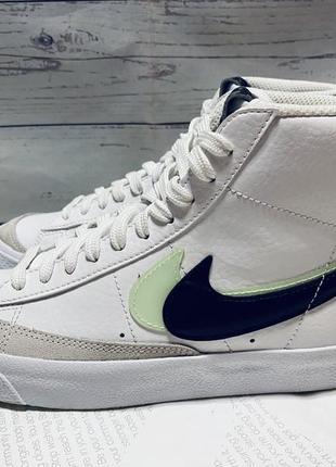 Кросівки nike blazer mid '77 white vapor green dd1847-100 оригінал, високі кеди3 фото