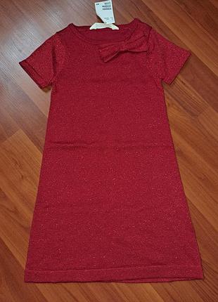 Продам новое теплое платье от фирмы h&amp;m, на девочку 4-6 лет