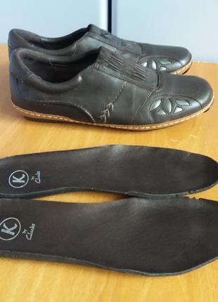 Мокасини - туфельки clarks з натуральної шкіри англія розмір 38,58 фото